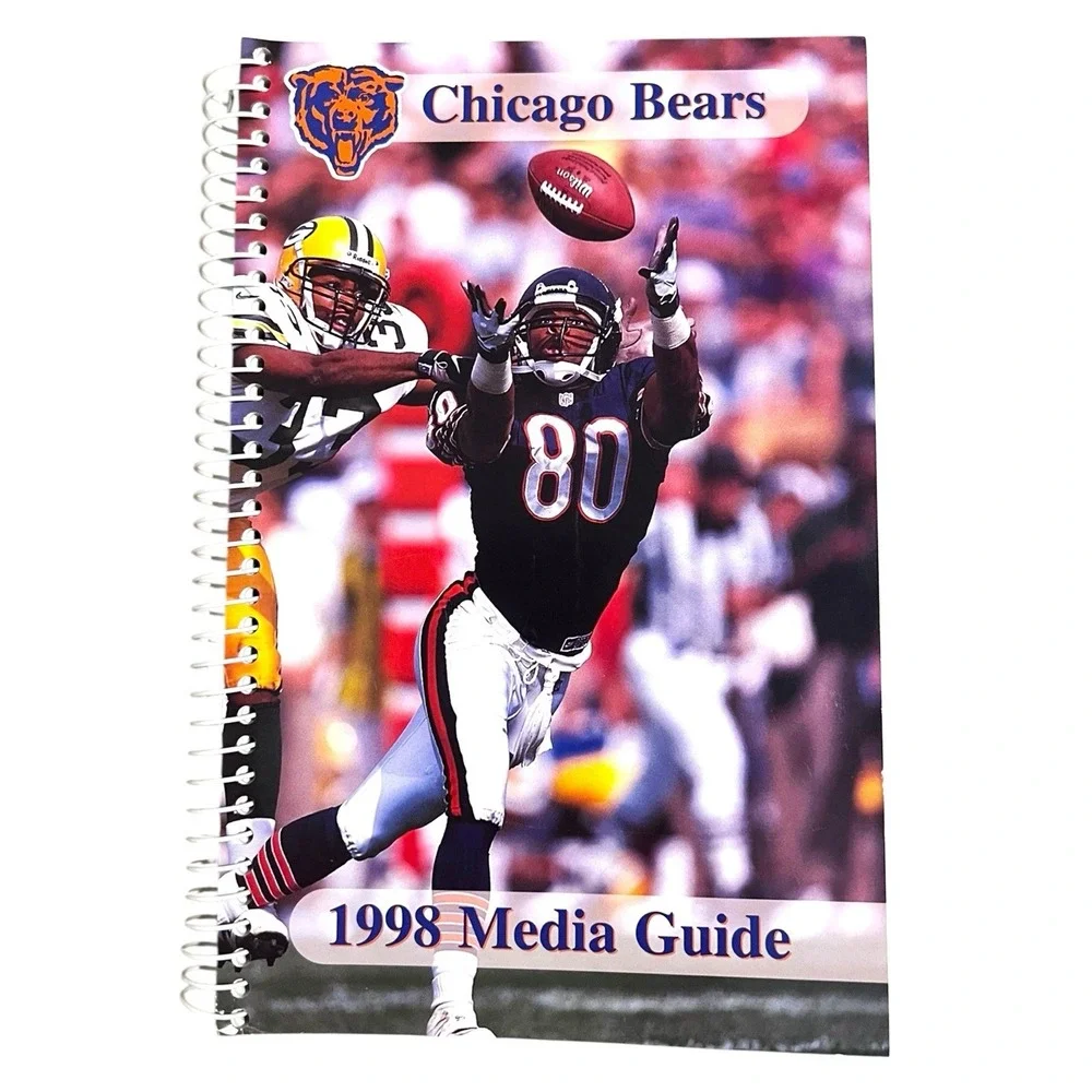 Lot of 4 Vintage Chicago Bears NFL Media Guide Yearbook 1988, 1998, 2003, 2006